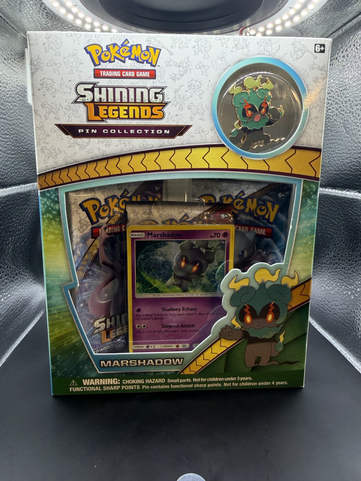 Pokemon 2017 Shining Legends Pin Collection Sealed – Marshadow