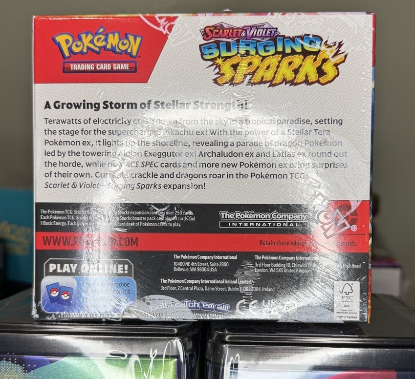Pokemon TCG Surging Sparks Booster Box New Sealed 36 Packs