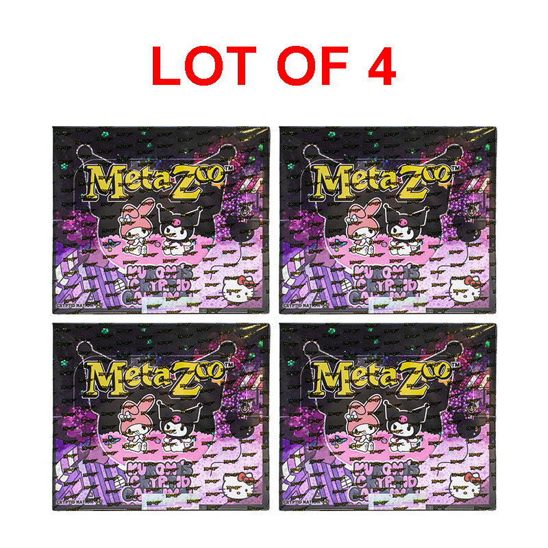 4 Count Lot – Metazoo x Hello Kitty Kuromi’s Cryptid Carnival Booster Boxes 2023