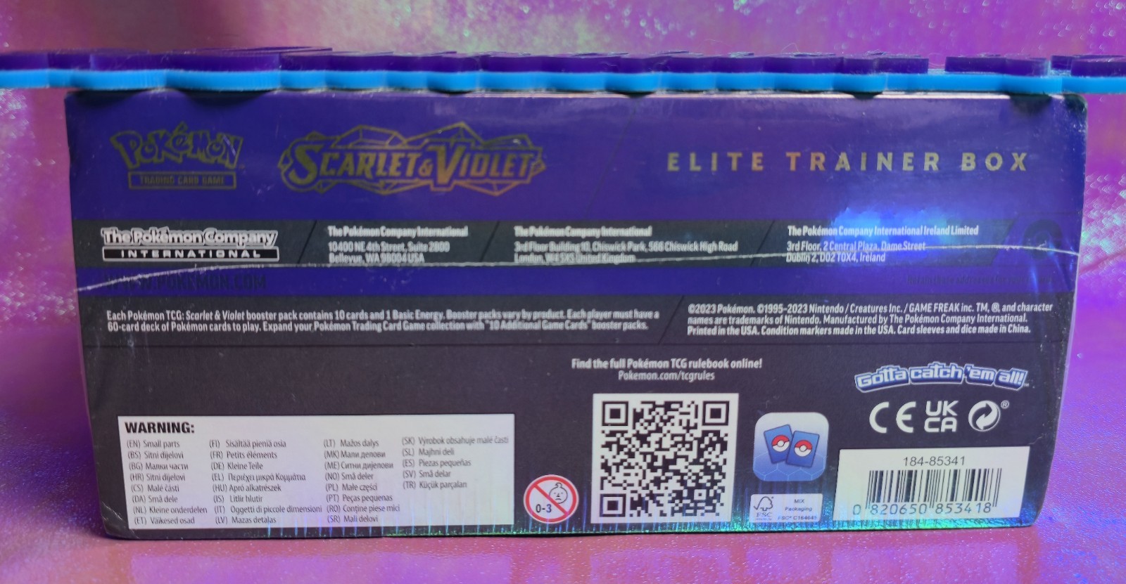 Pokemon Scarlet And Violet Base Set ETB Elite Trainer Box Miraidon ☆Sealed New☆