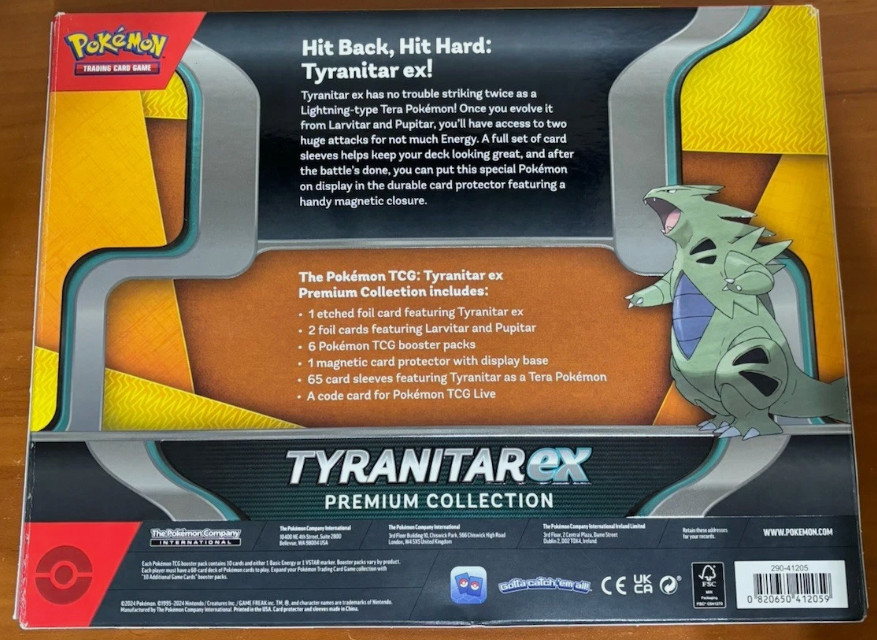 Pokemon TCG: Tyranitar EX Premium Collection Promo Box Sealed!
