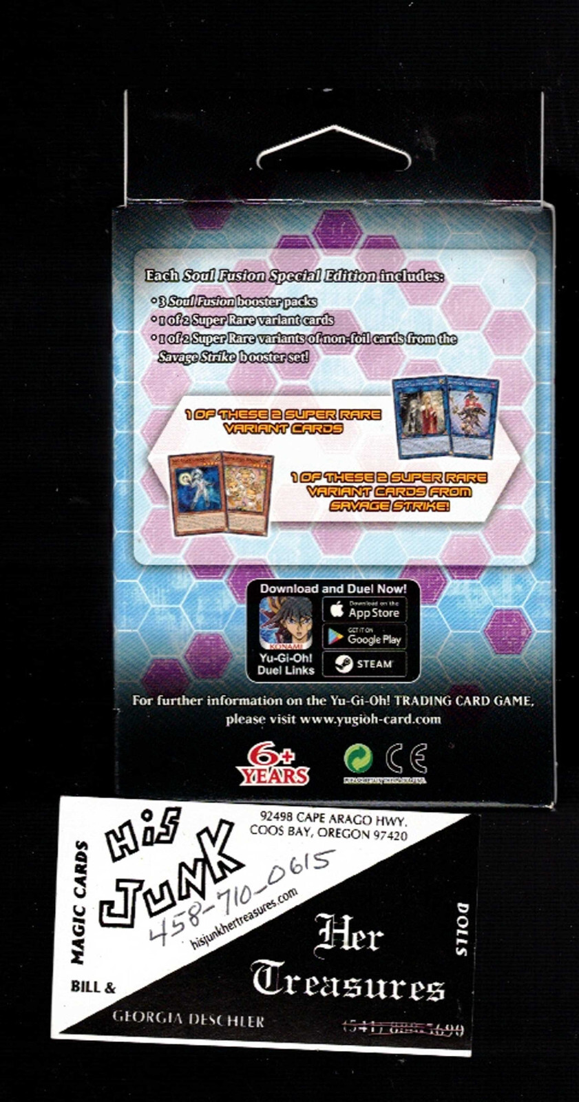Yugioh Soul Fusion Special Edition Factory Sealed Deck (3 Boosters & 2 Foils)