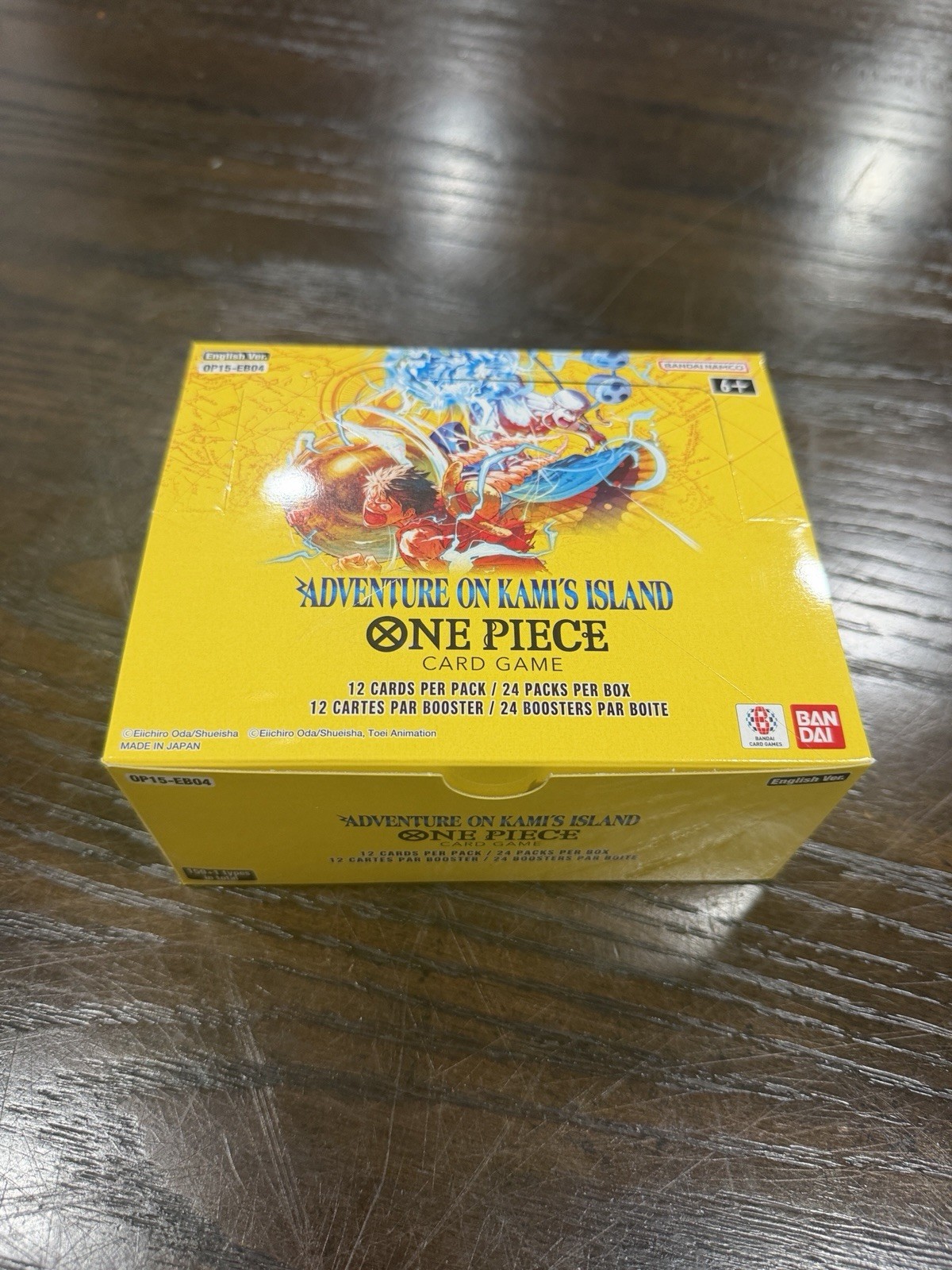 Bandai One Piece Card Game Adventure on Kami’s Island Booster Box OP15-EB04