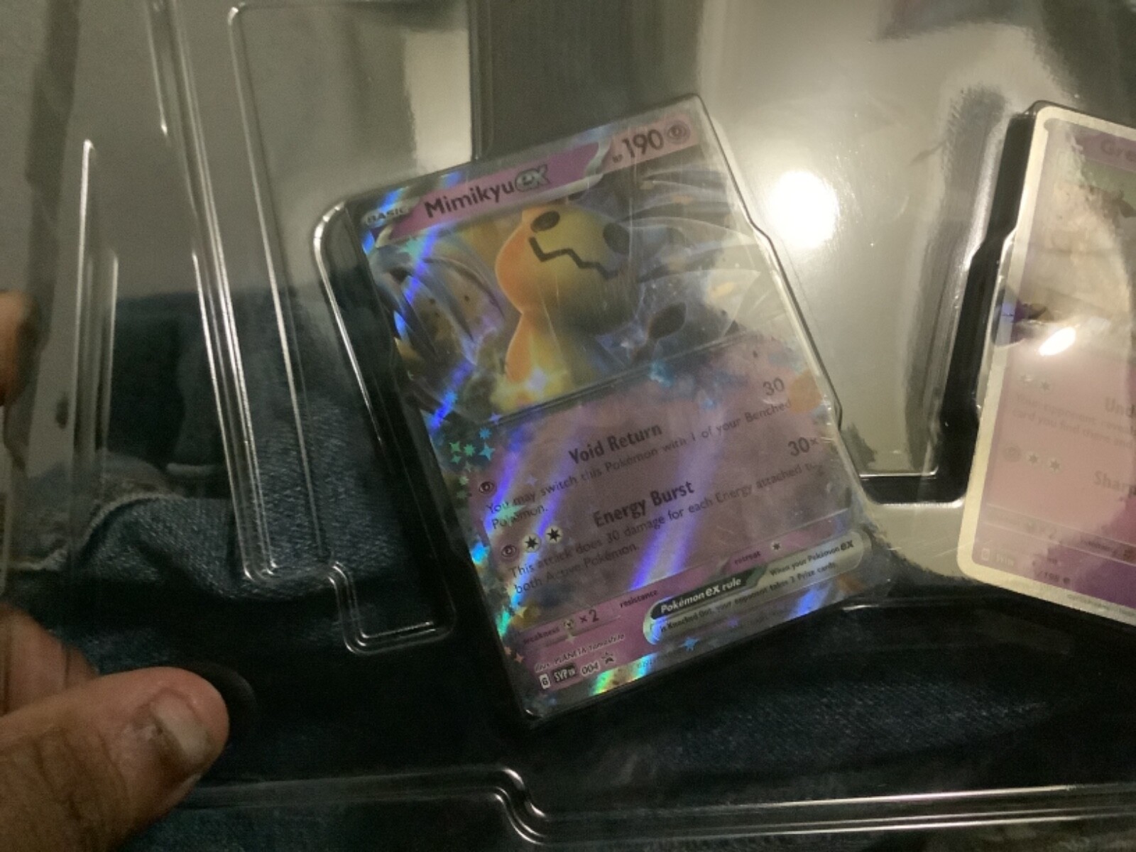 NM Pokemon Mimikyu EX SVP004 Black Star Promo Card