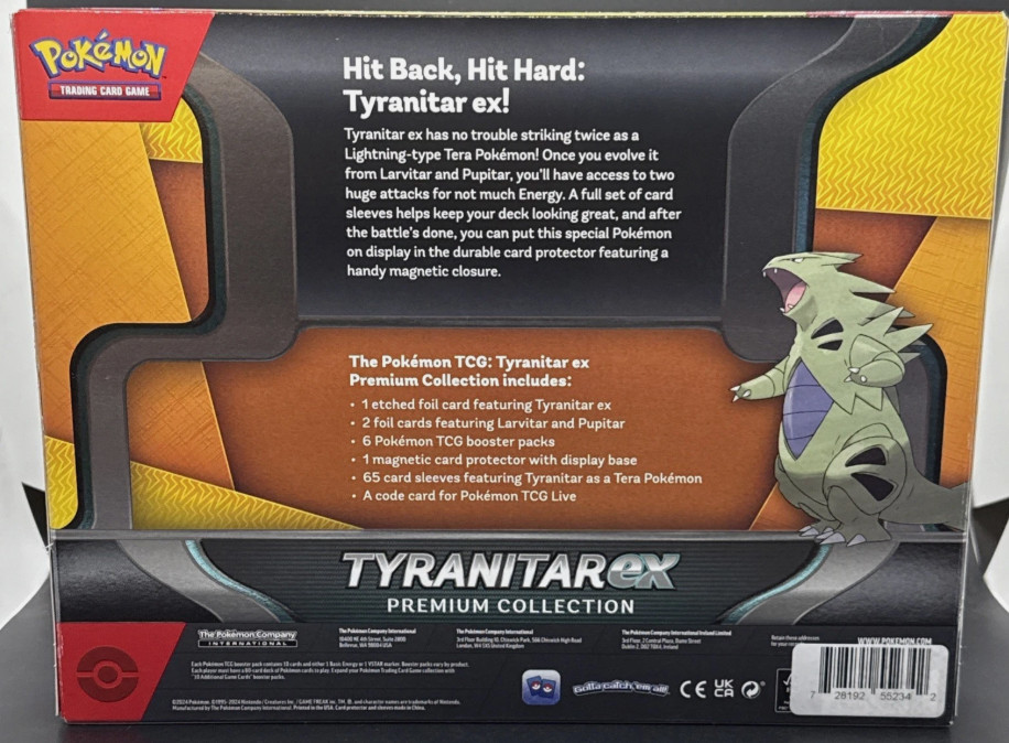 Pokemon TCG: Tyranitar EX Premium Collection Promo Box Sealed!
