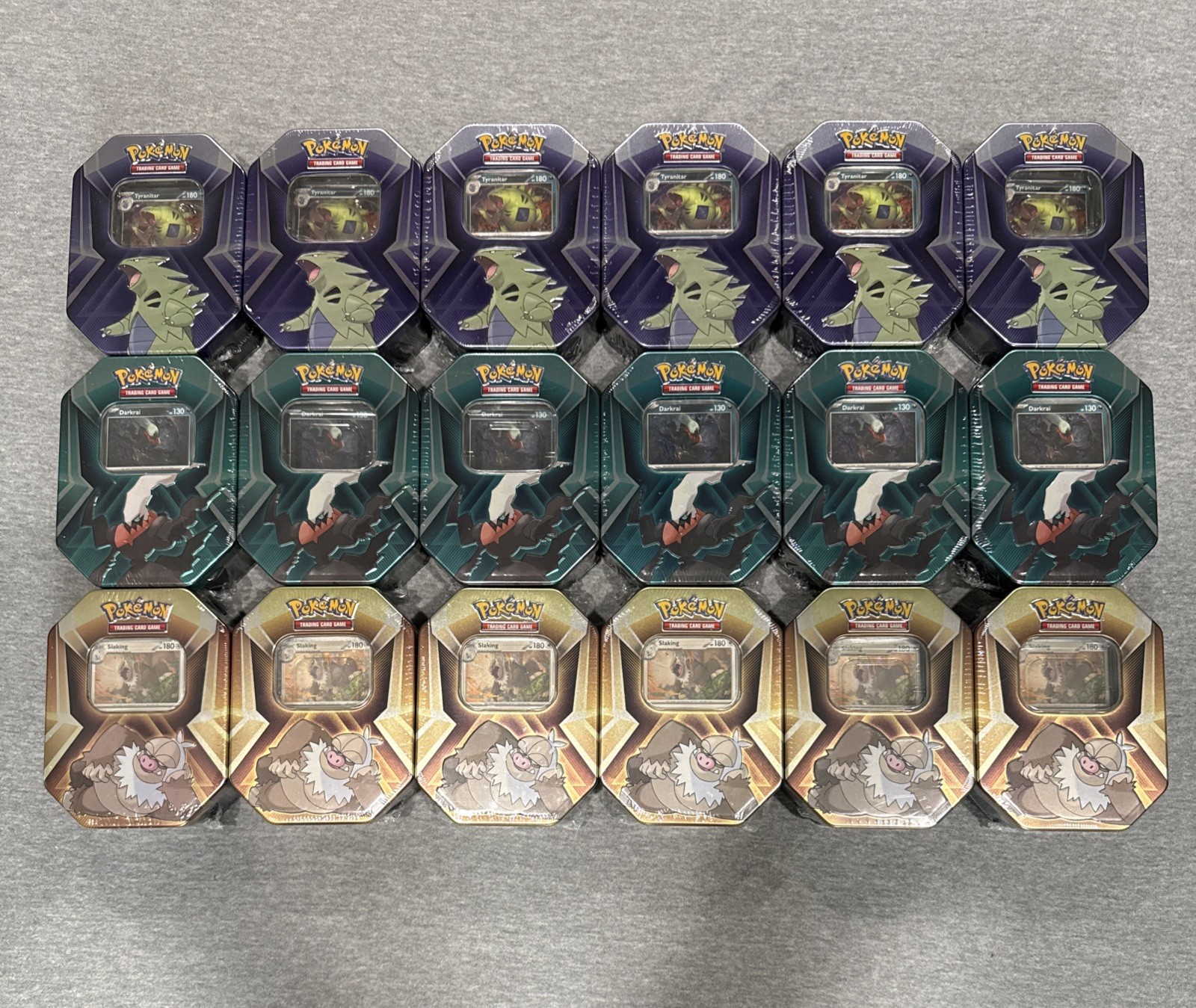 Pokemon TCG Triple Whammy Tins Bulk Lot of 18. Destined Rivals-Journey Together