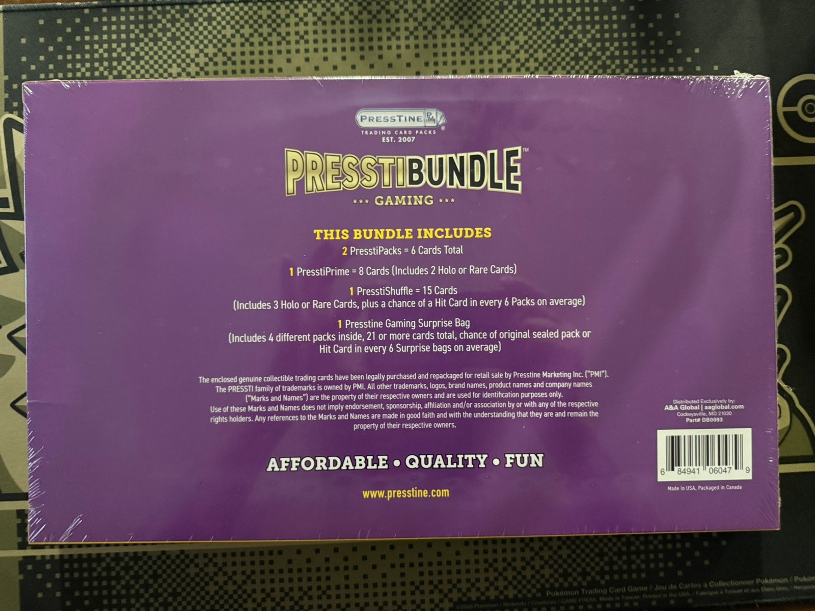 Presstibundle Pokémon Card Bundle 5 Pack, 50+ Cards, 5+ Holo or Rare Sealed Box