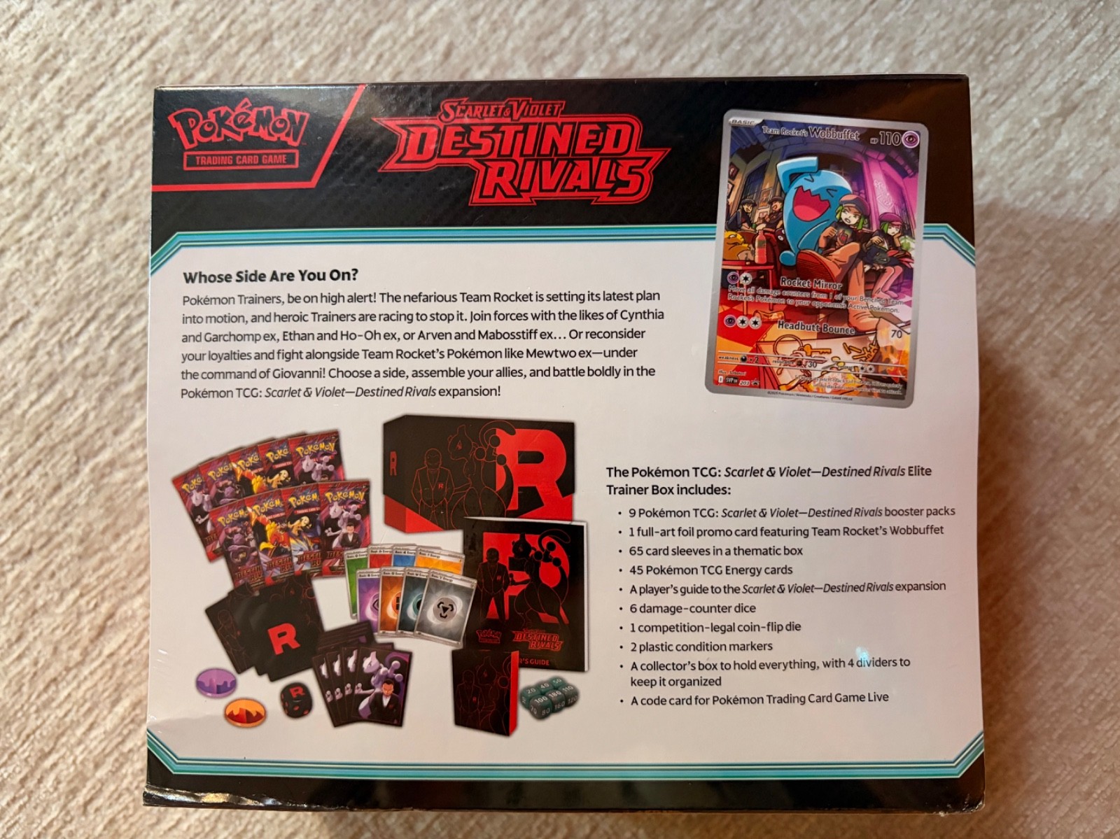 Pokémon TCG Destined Rivals Elite Trainer Box ETB – Factory Sealed