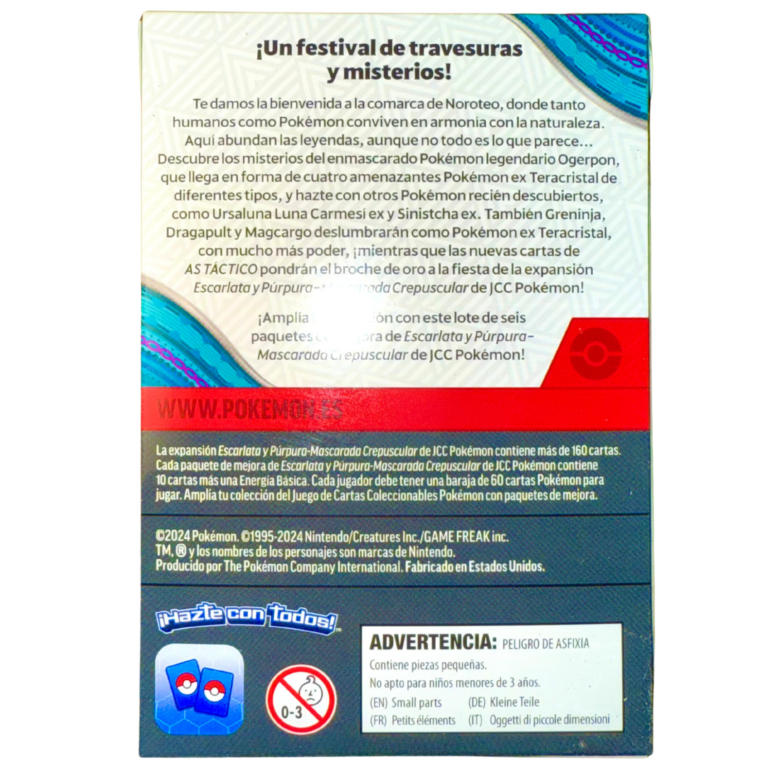 Pokemon SPANISH: Mascarada Crepuscular (Twilight Masquerade) Booster Bundle