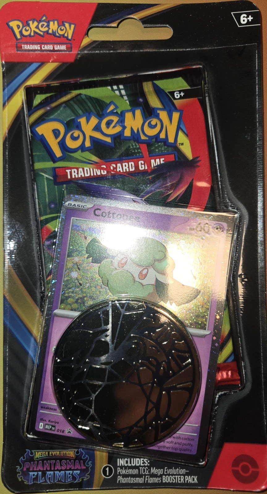 Pokemon TCG Phantasmal Flames Checklane Blister Pack w/ Cottonee Promo BRAND NEW