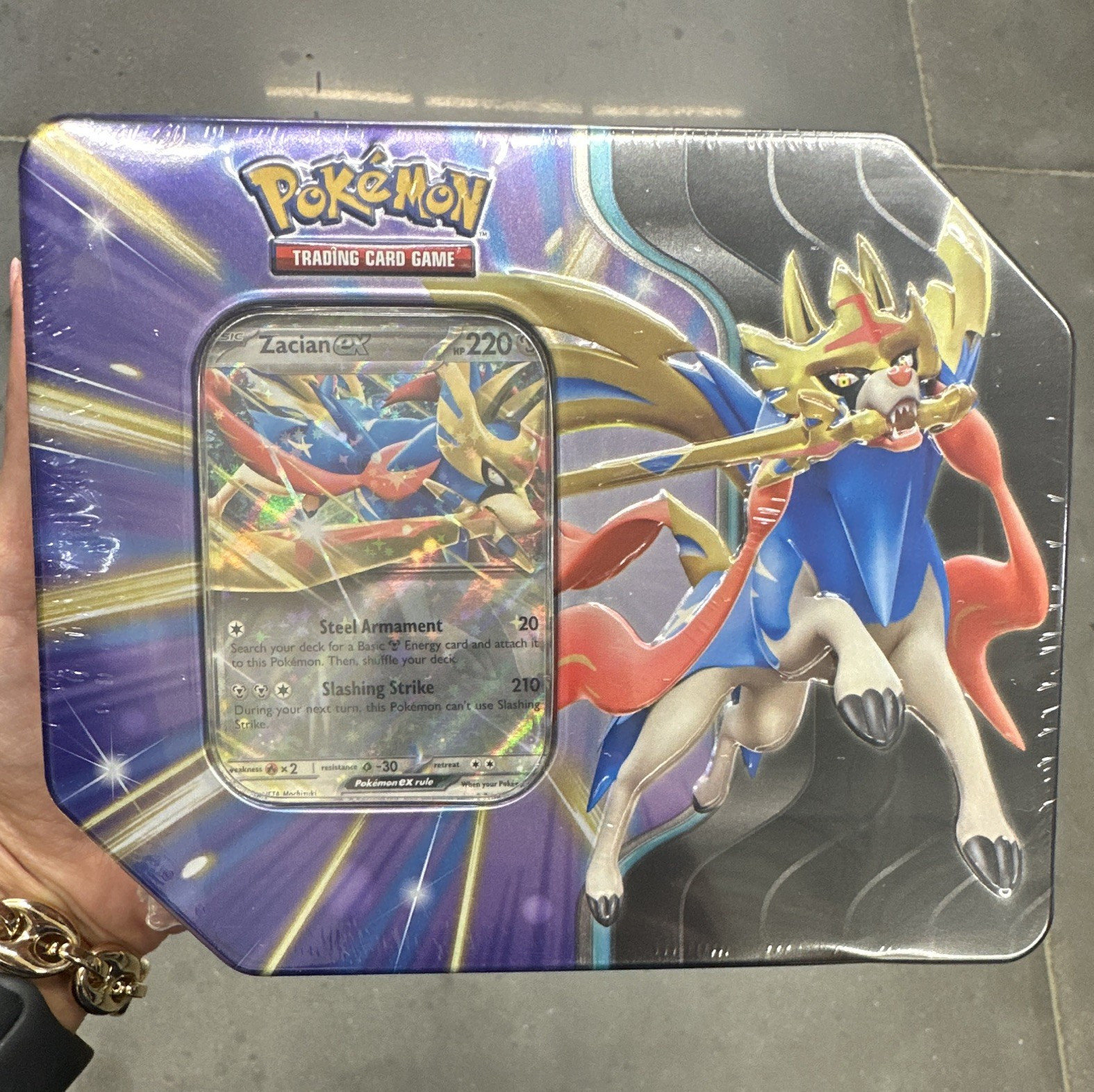 Pokémon TCG Slashing Legends Tin Zacian Promo Card Box English 2025
