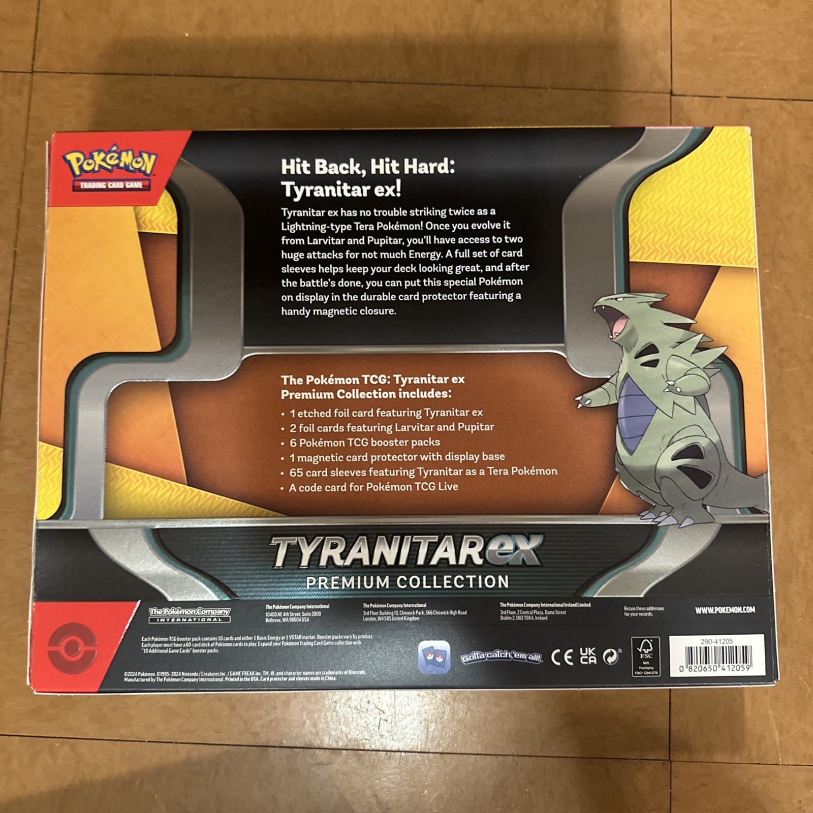 Tyranitar EX Premium Collection box