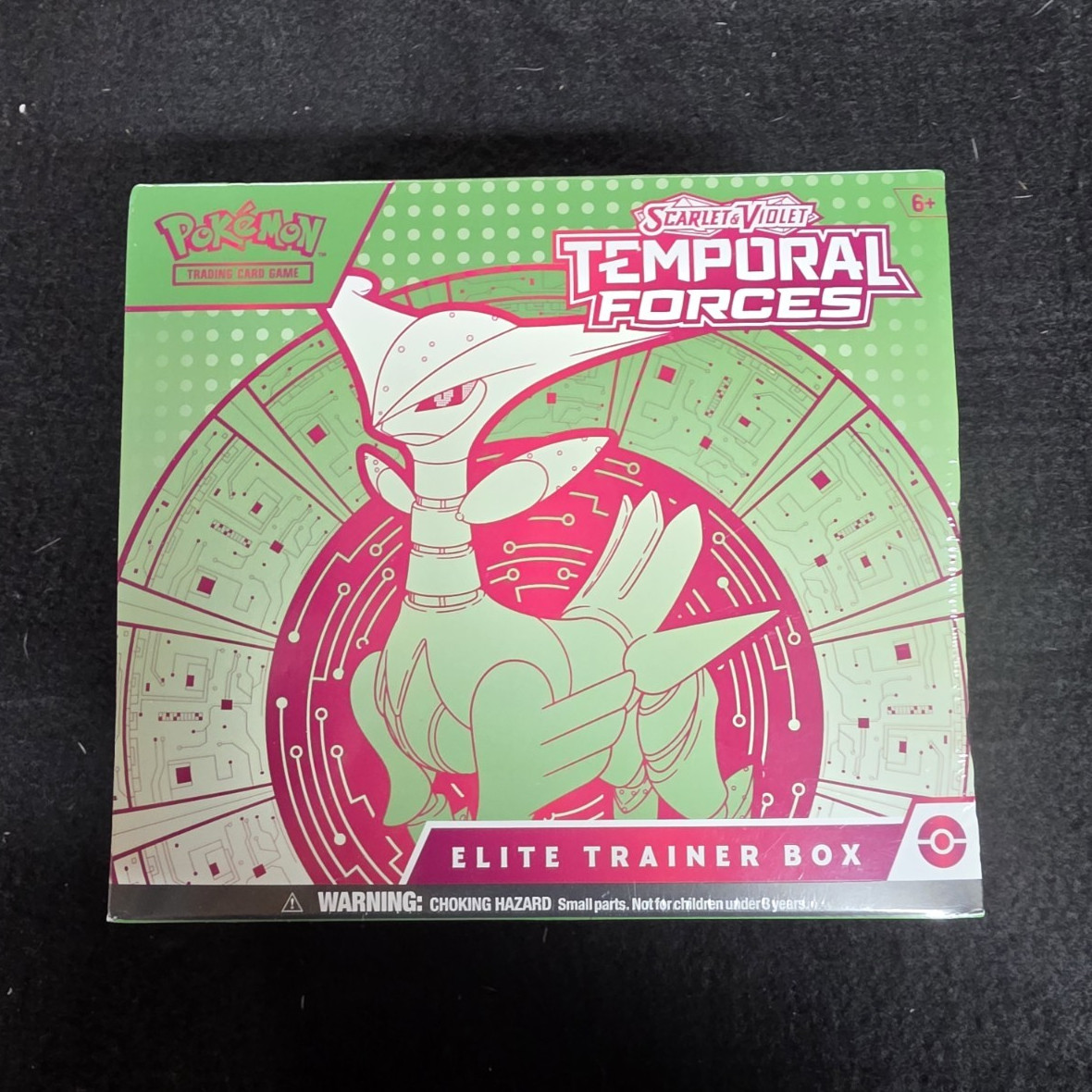 Pokémon Scarlet & Violet Temporal Forces Elite Trainer Box Iron Leaves sealed
