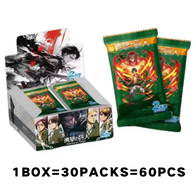 Attack On Titan Premium 30 Pack Booster Box Trading Card Anime CCG NEW Youka