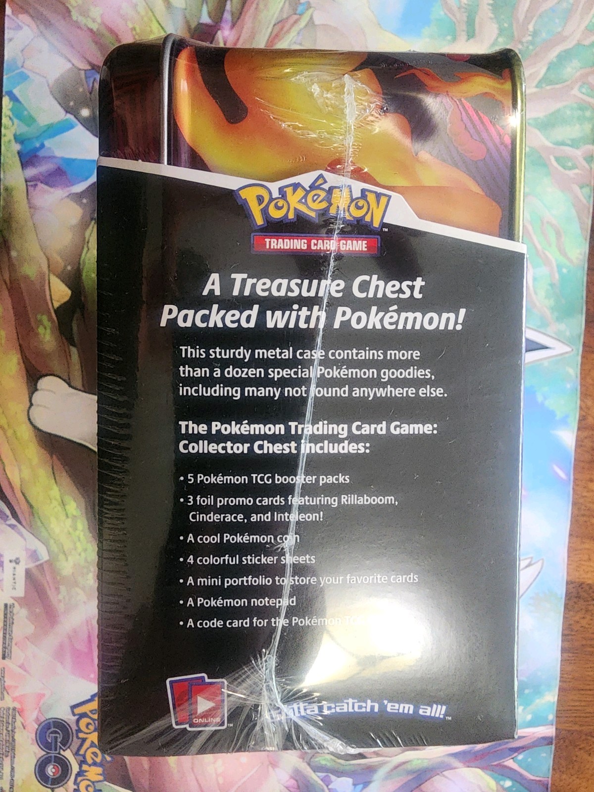 Pokemon TCG Fall 2020 Collector’s Treasure Chest Lunch Box Tin New Sealed