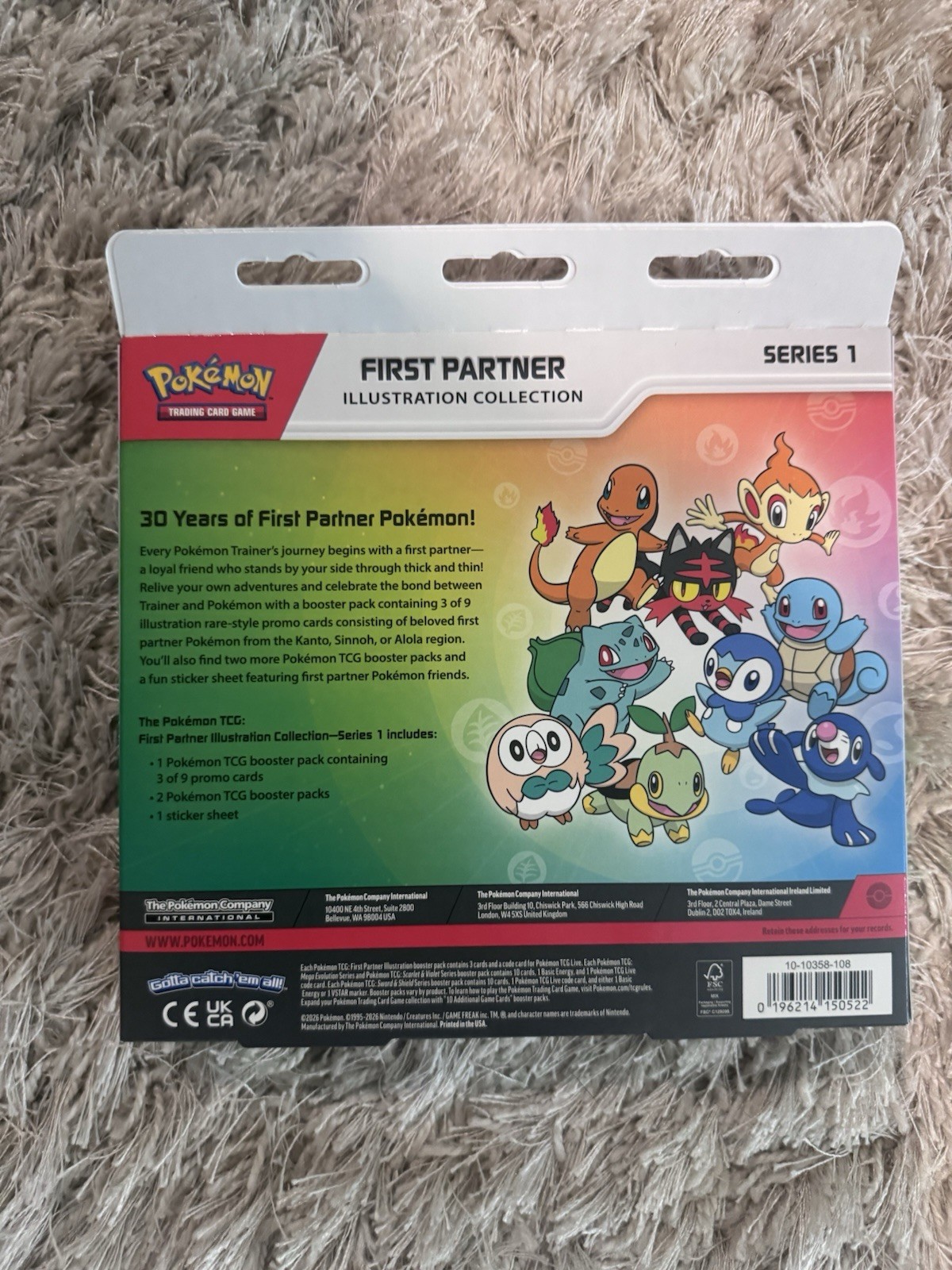 Pokémon First Partner Illustration Collection Series 1 Box