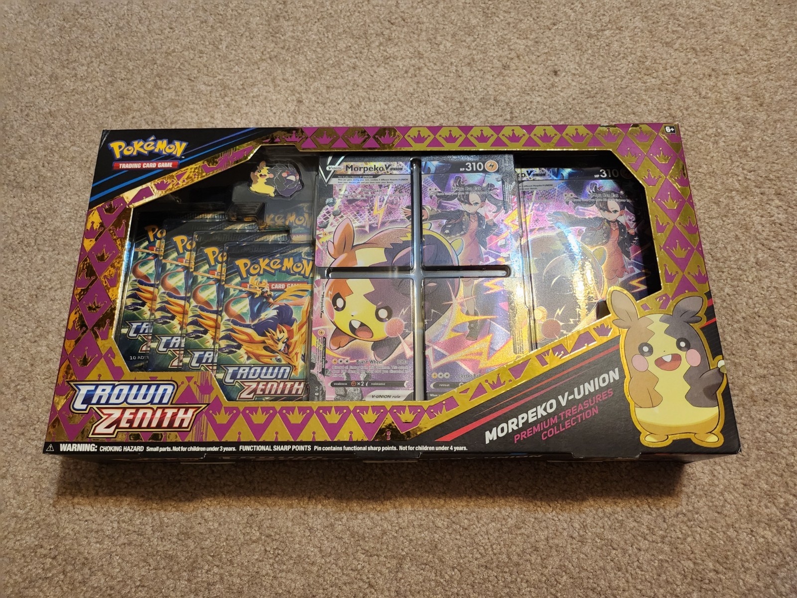 Pokemon Crown Zenith Morpeko V-Union Premium Treasures Collection (Sealed)