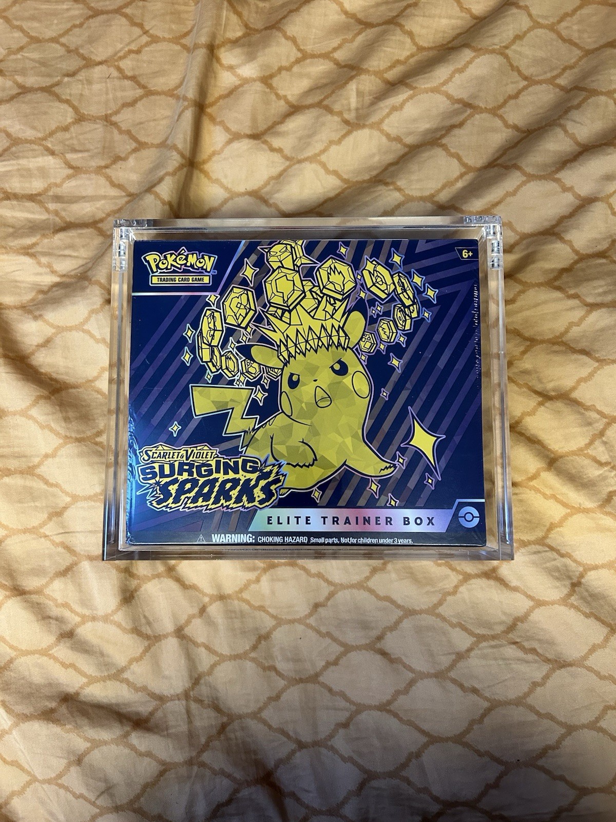 Pokemon TCG Surging Sparks Etb [sealed In Acrylic Case]