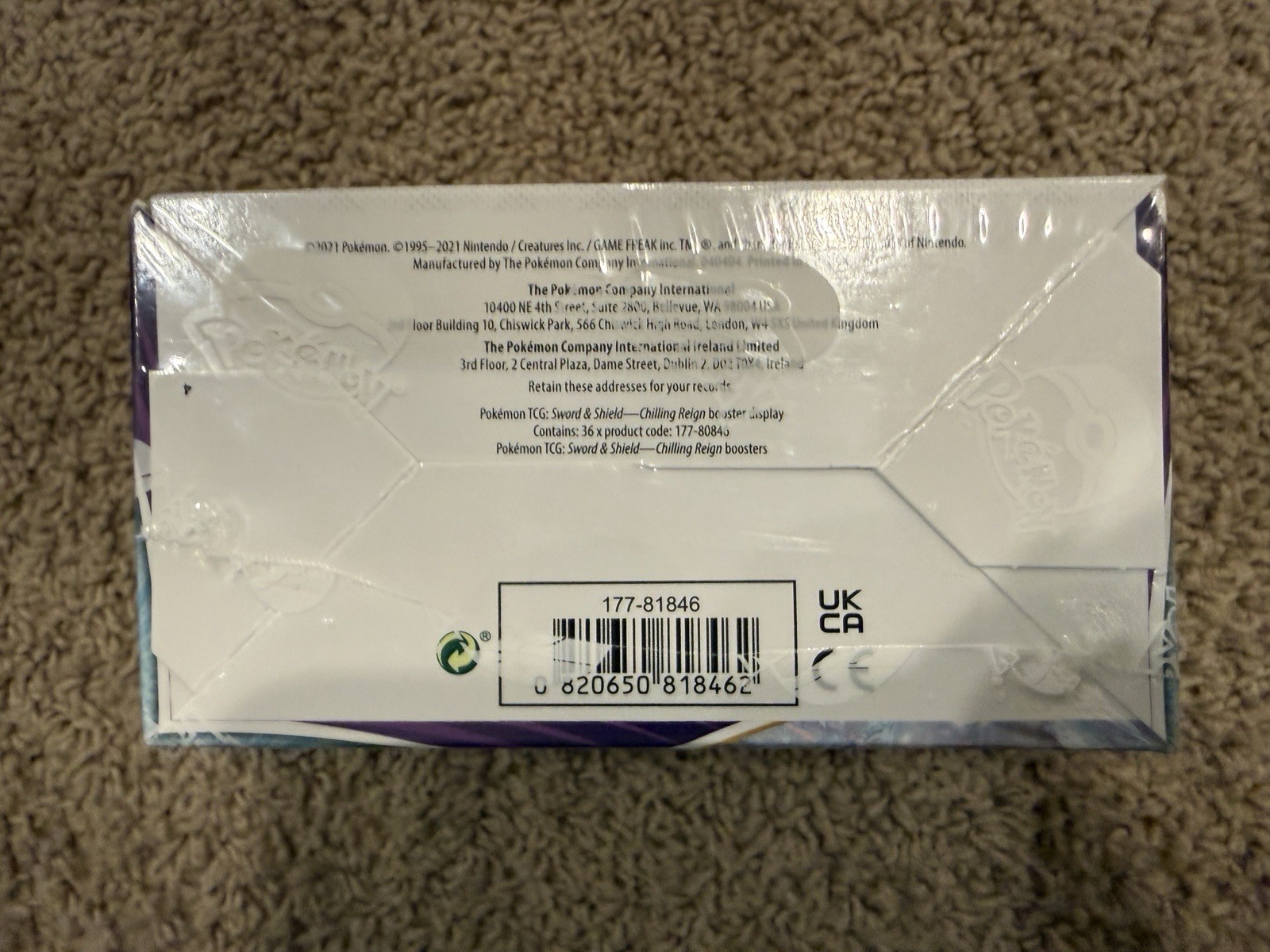 Pokémon TCG Sword & Shield – Chilling Reign Booster Display Box Sealed