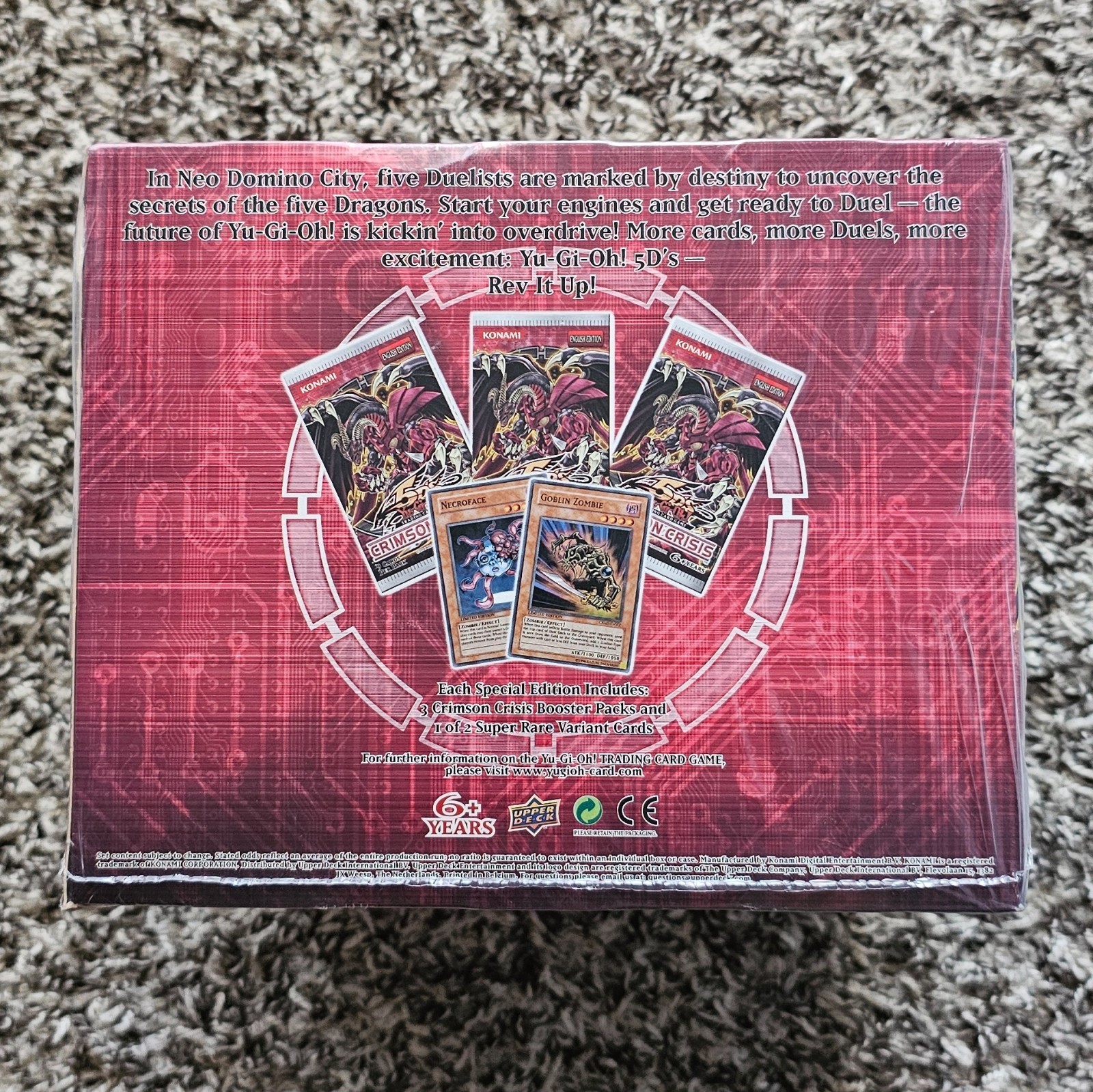 YUGIOH • 5DS CRIMSON CRISIS SPECIAL EDITION • BOOSTER BOX • UPPER DECK • SEALED