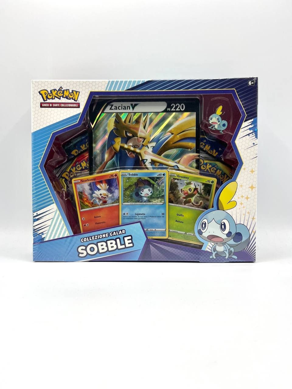 Pokemon Sobble Italian Galar Collection Sealed 3 Promo 4 Bags + Brooch