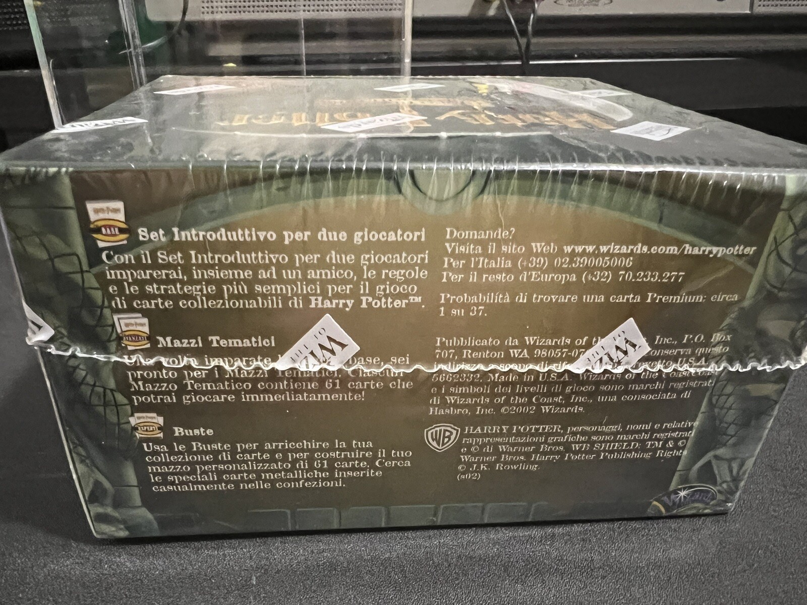 Harry Potter TCG WOTC Chamber of Secrets Booster NEW Box Sealed (Italian)