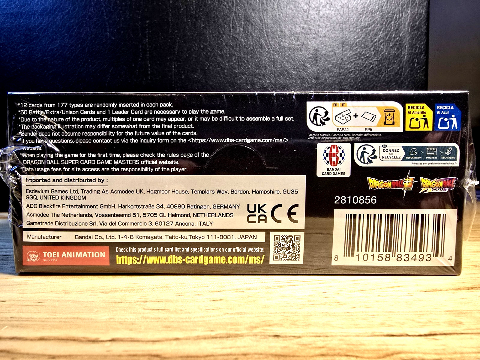 DBS CCG DRAGON BALL SUPER PRISMATIC CLASH BOOSTER BOX FACTORY SEALED 2025 B28