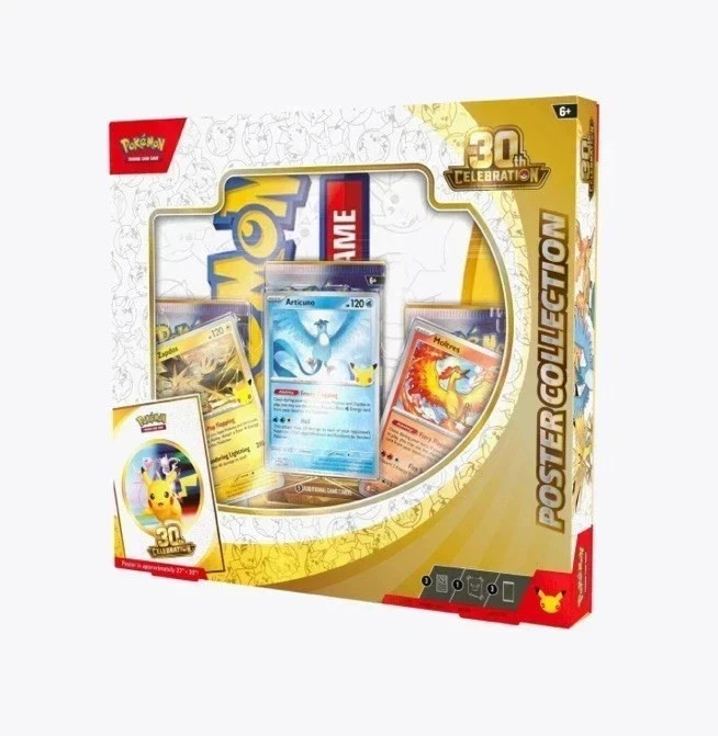 Pokémon TCG: 30th Anniversary Celebrations Poster Collection Box pre sell