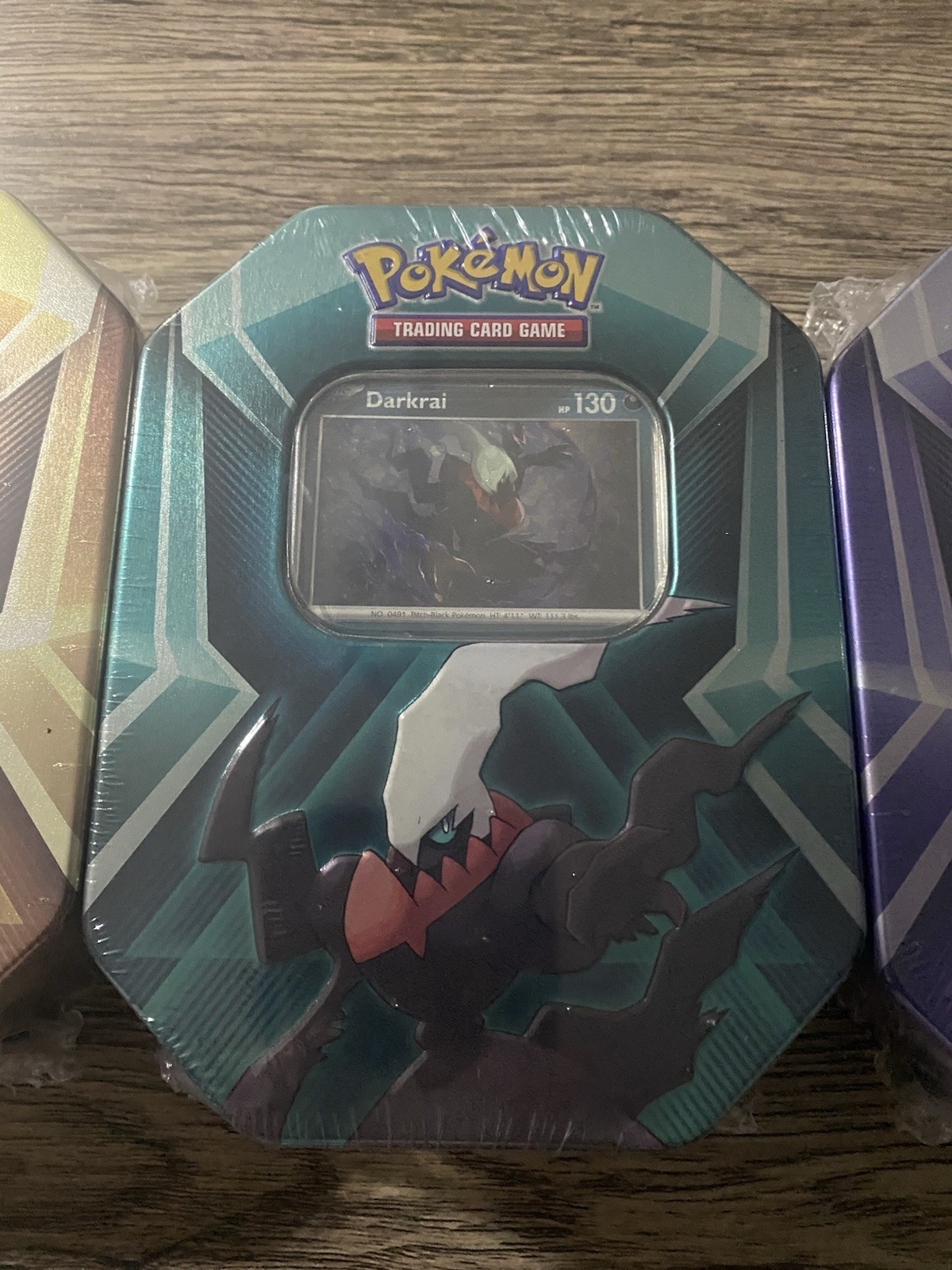 Pokémon TCG Triple Whammy Tins Sealed Lot of 3 Slaking Darkrai Tyranitar