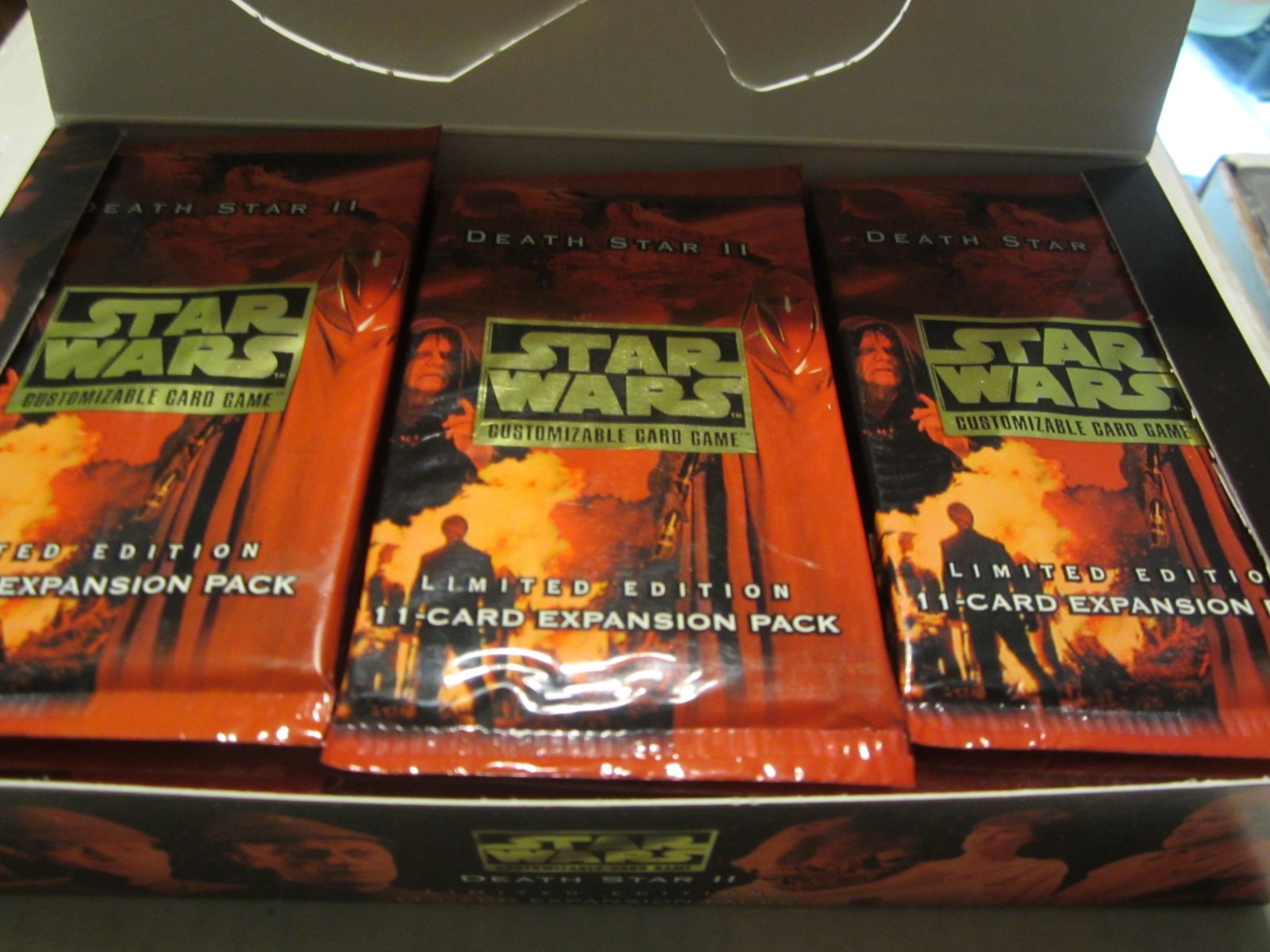 Star Wars CCG DEATH STAR 2 UNSEALED BOOSTER BOX with 36 FAC-SEALED PACKS