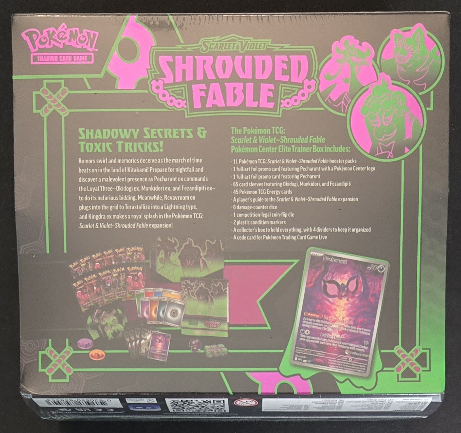Pokémon Center Exclusive S&V Shrouded Fable Elite Trainer Box New Sealed 2024