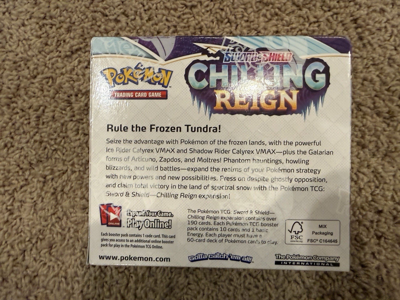 Pokémon TCG Sword & Shield – Chilling Reign Booster Display Box Sealed