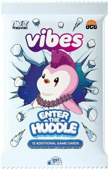 Vibes Pudgy Penguins TCG: Enter the Huddle 1st Edition Booster Box – 24 Packs