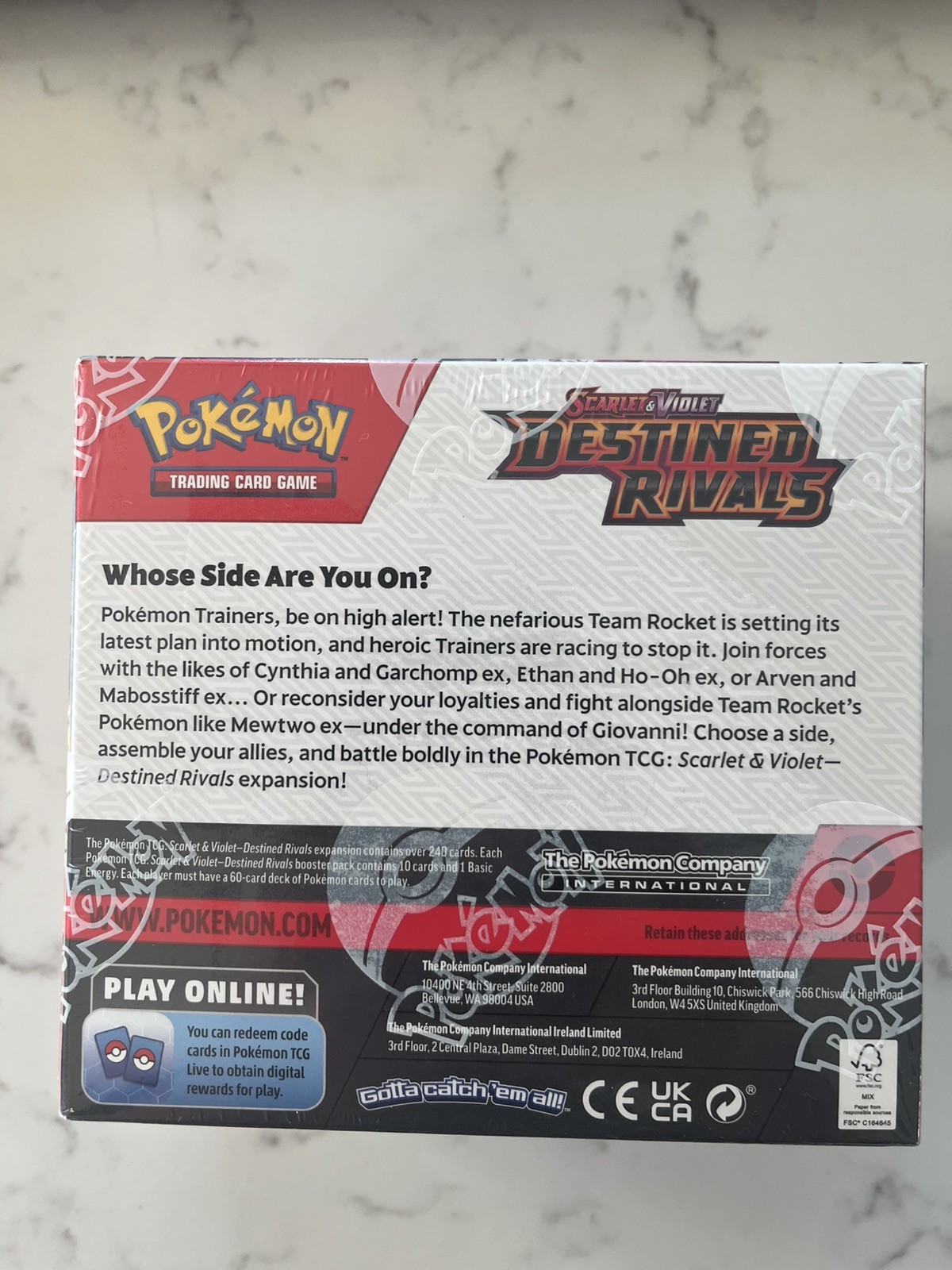Pokemon TCG Destined Rivals Booster Box (36 Pack Box) Factory Sealed