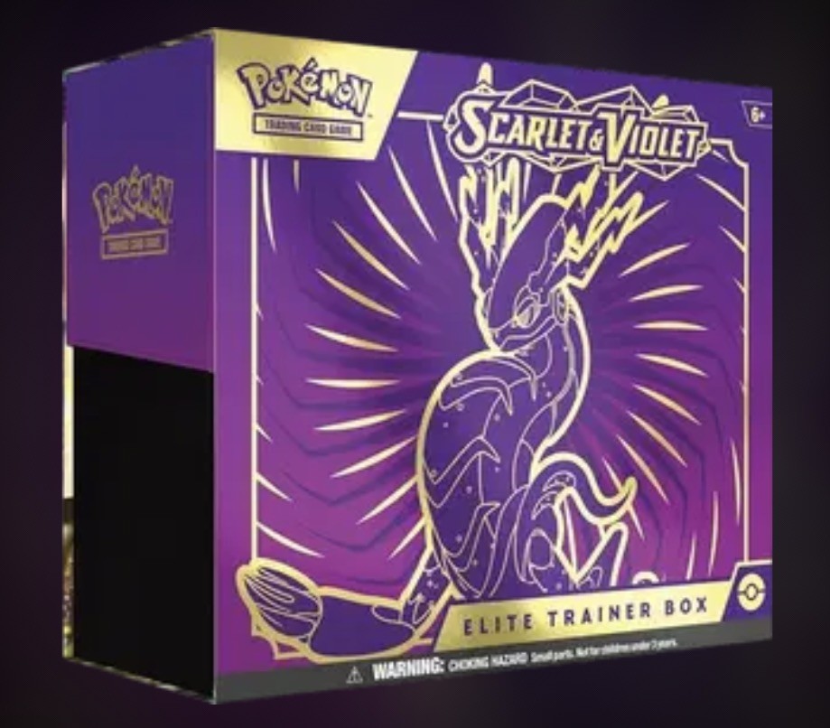 Pokémon Scarlet & Violet ETB Miraidon NEW Sealed 9 PACKS Promo MINT NO TEARS