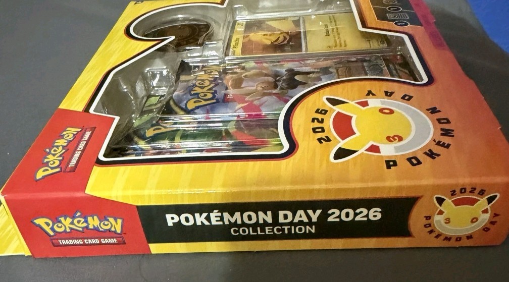 Pokémon Day 2026 Collection Box Pikachu Promo Card Coin Boosters Sealed