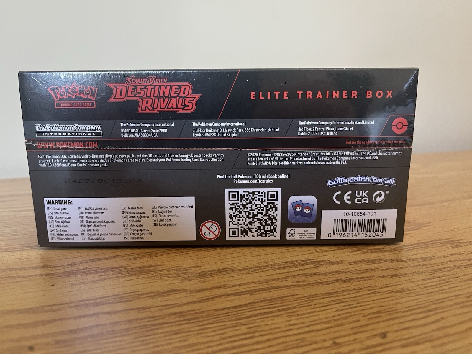 Pokemon TCG Destined Rivals ETB Elite Trainer Box – Factory Sealed