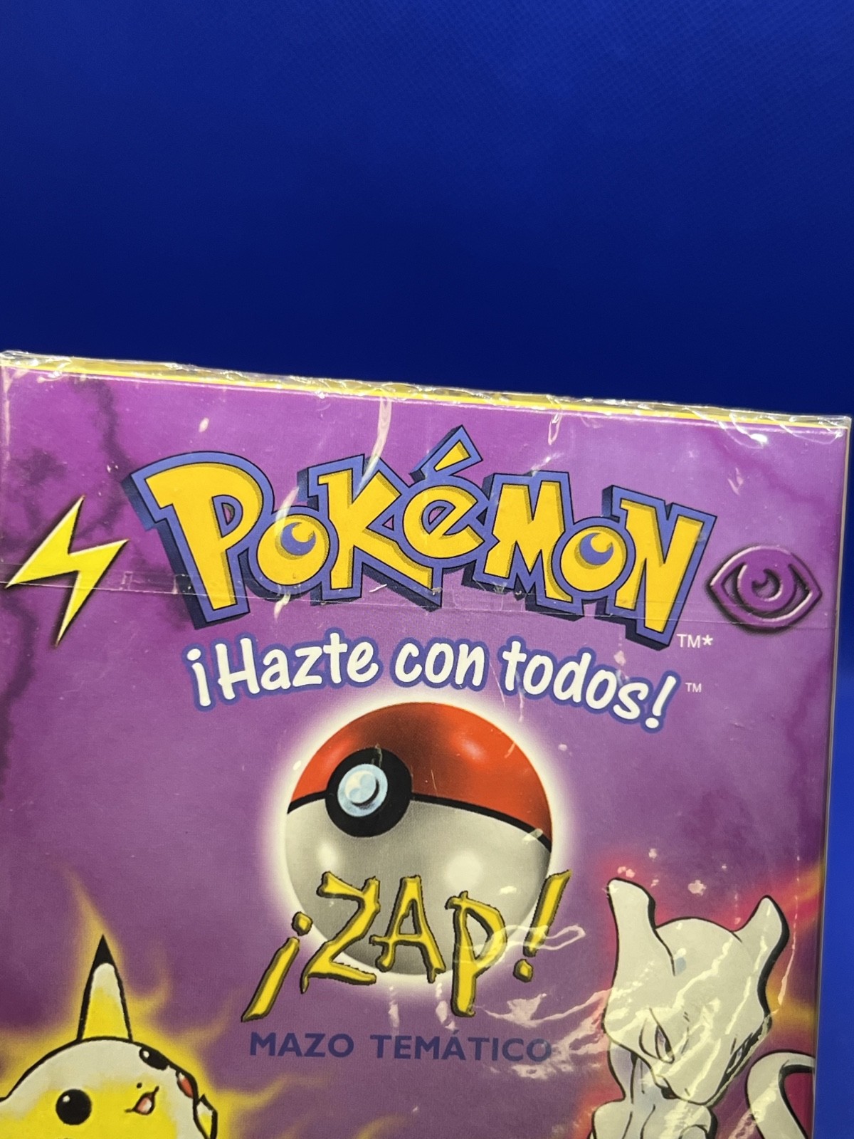 Vintage 2000 SEALED SPANISH Pokemon ZAP Pikachu Mewtwo Theme Deck