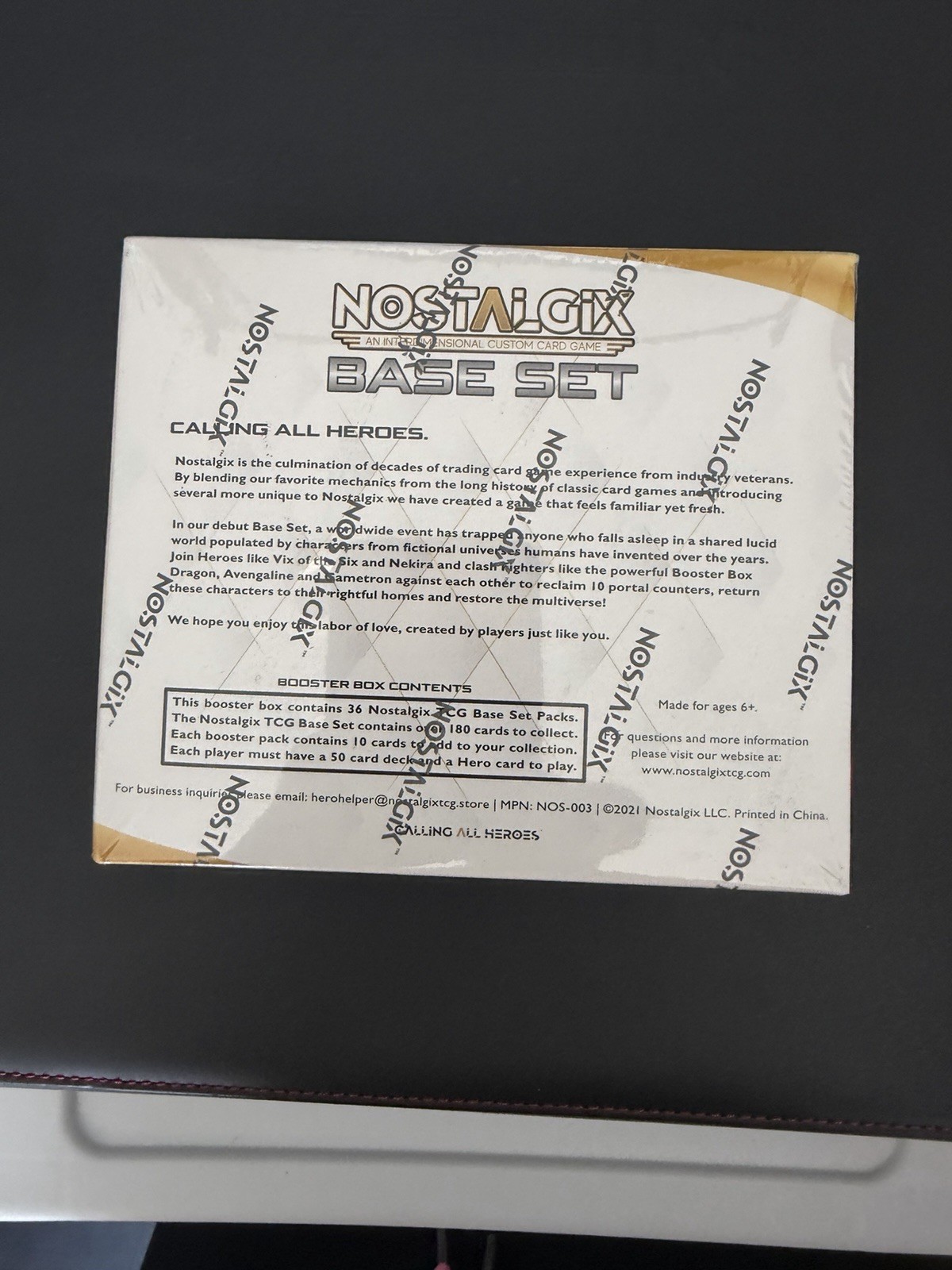 Nostalgix TCG Base Set Day Zero Booster Box 32 Packs Trading Cards Kickstarter