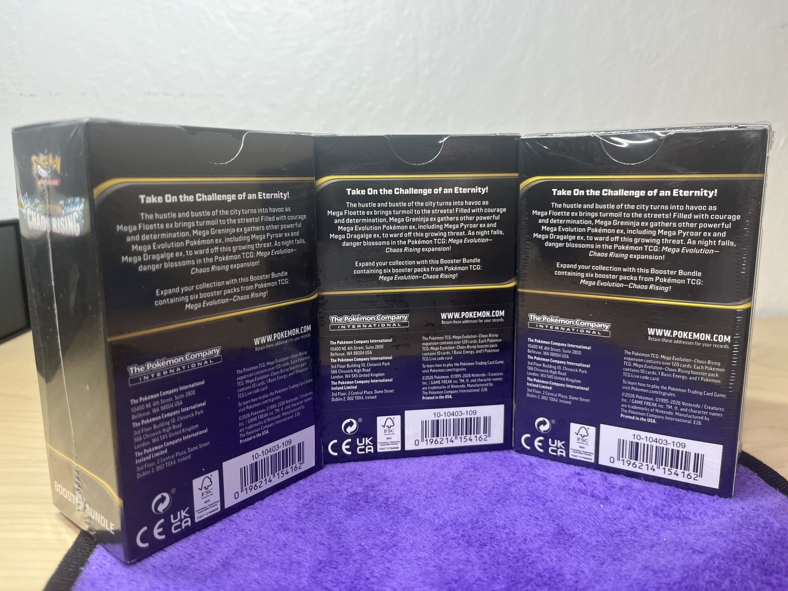 Lot of 3 Chaos Rising Booster Bundles SEALED NEW