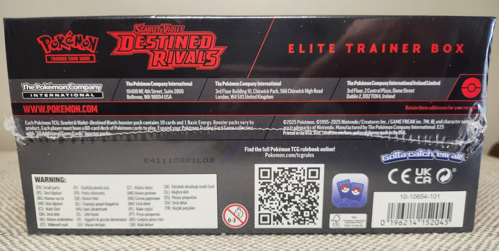 Pokémon TCG: Destined Rivals Elite Trainer Box [ETB] -Brand New Factory Sealed-