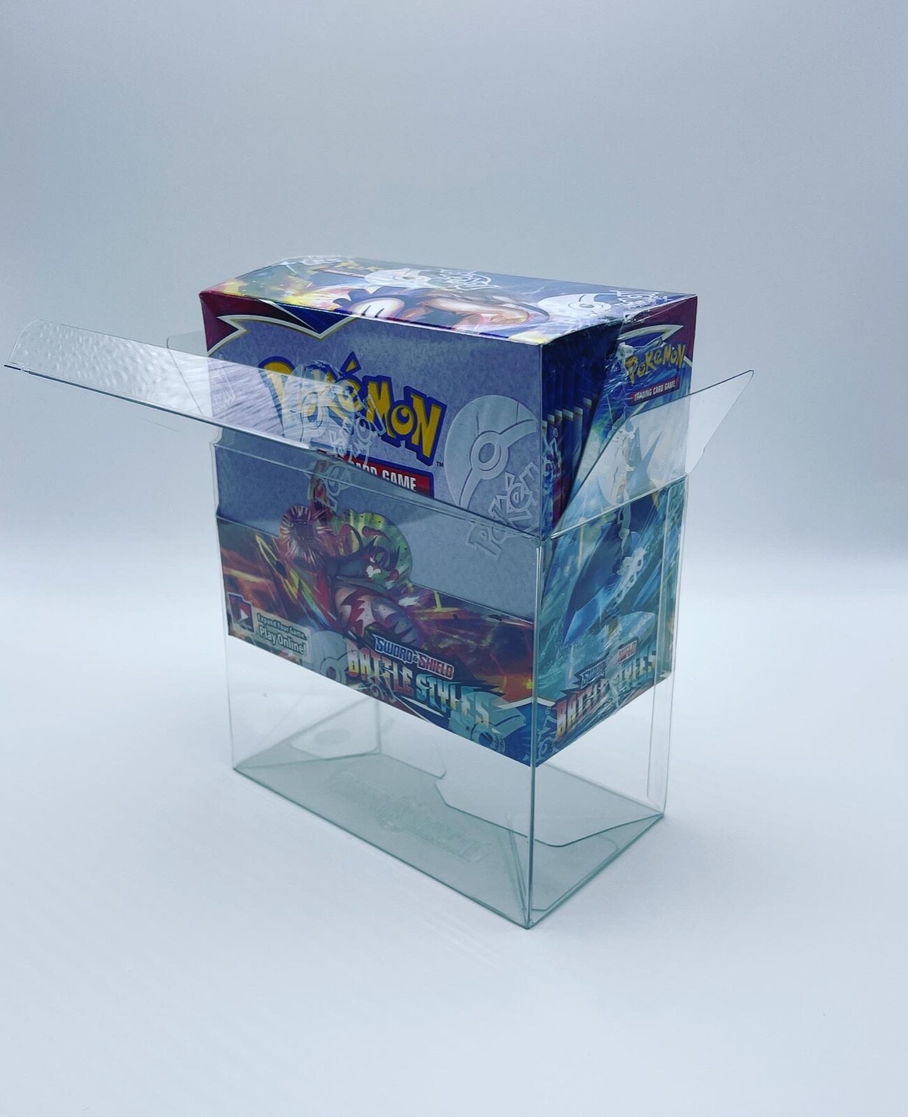 5 Pack SCRATCH & UV RESISTANT 0.50mm Thick Box Protector For Pokemon Booster Box