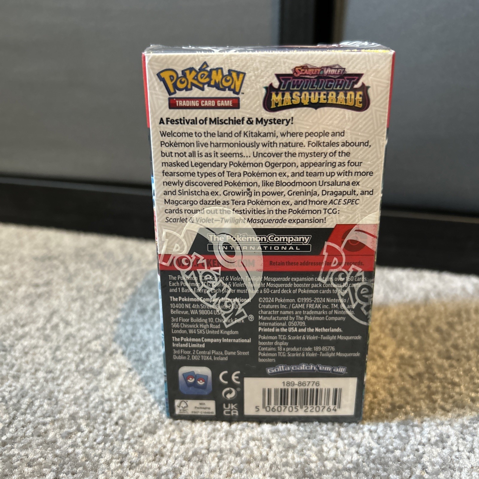 Pokemon Twilight Masquerade Half Booster Box Sealed