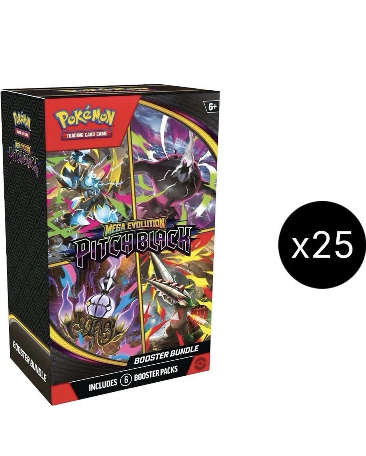Mega Evolution ME05 Pitch Black Booster Bundle Sealed 25ct Case FREE SHIPPING