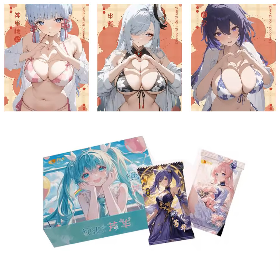 Peerless Beauty Goddess Spicy Booster Box Trading Cards Anime Waifu TCG 12 Pack