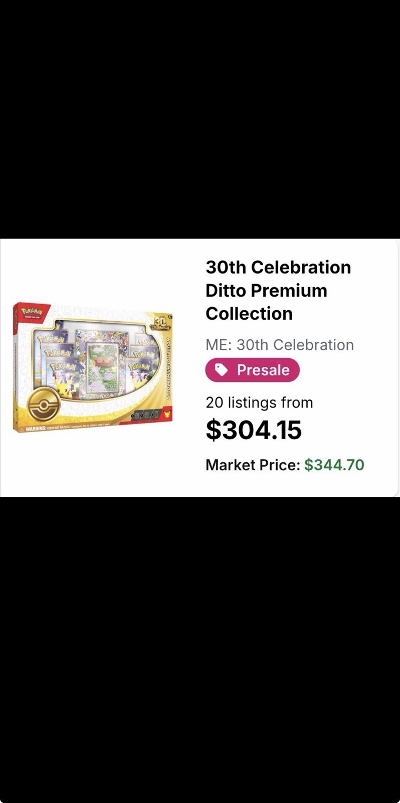 Pokemon TCG 30th Anniversary Celebration Ditto Premium Collection [PRESALE]
