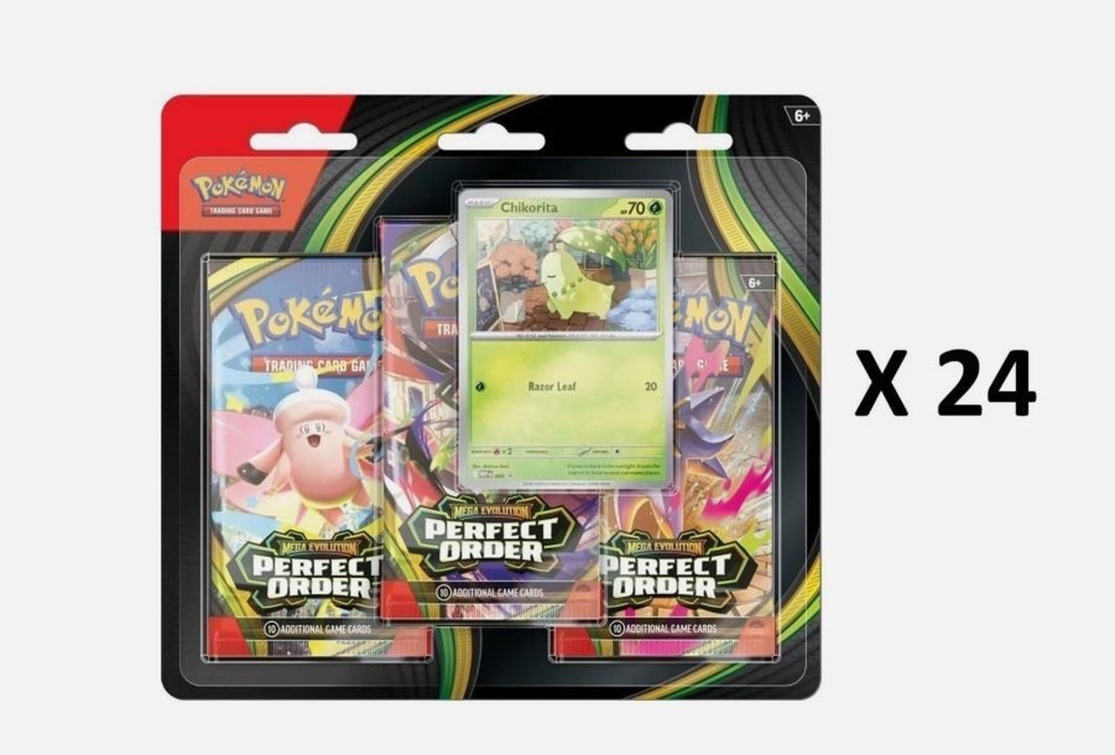 Pokemon Perfect Order (ME03) 3-PACK BLISTER CASE 24CT. FACTORY SEALED!
