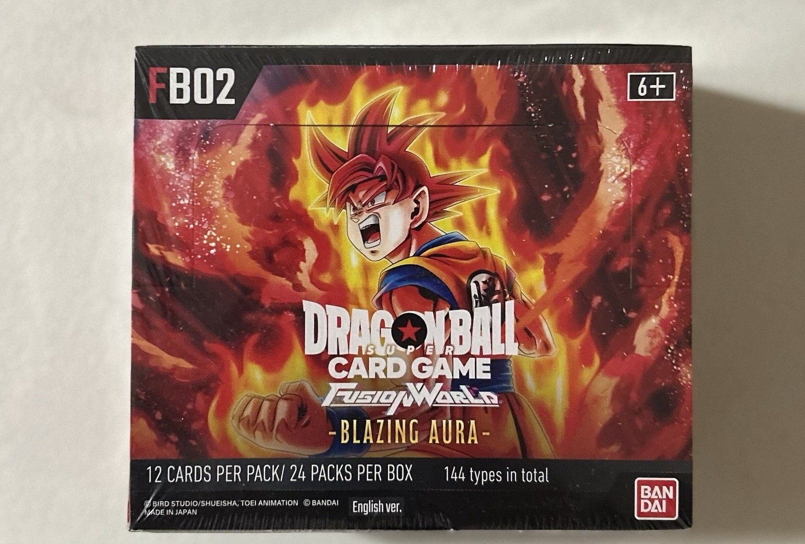 Bandai Dragon Ball Super Card Game Blazing Aura FB02 Booster Box English 288