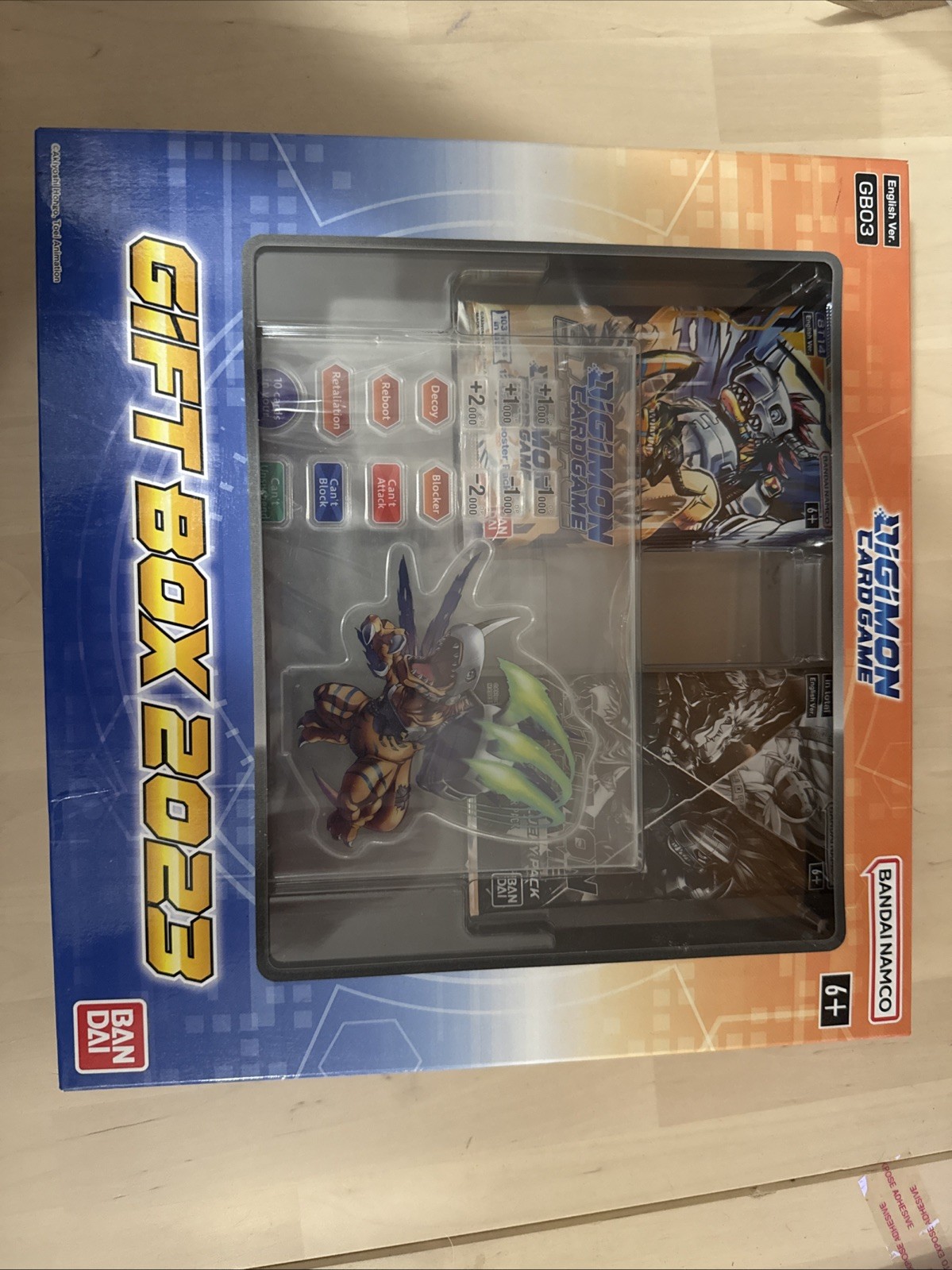DIGIMON TCG CARD GAME: 2023 GIFT BOX (5 BOOSTER PACKS) FACTORY SEALED/NEW