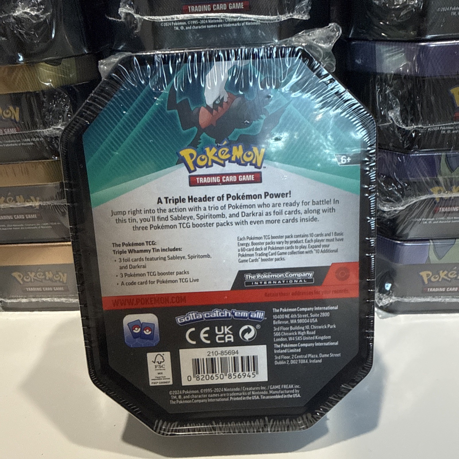 Pokemon TCG Triple Whammy Tins Bulk Lot of 18. Destined Rivals-Journey Together